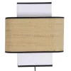 Applique murale en lin blanc et rabane naturelle H28 cm TERA