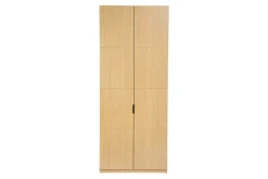 Armoire dressing avec penderie finition bois chêne L90 cm GARENCE