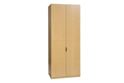 Armoire dressing avec penderie finition bois chêne L90 cm GARENCE