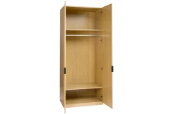 Armoire dressing avec penderie finition bois chêne L90 cm GARENCE