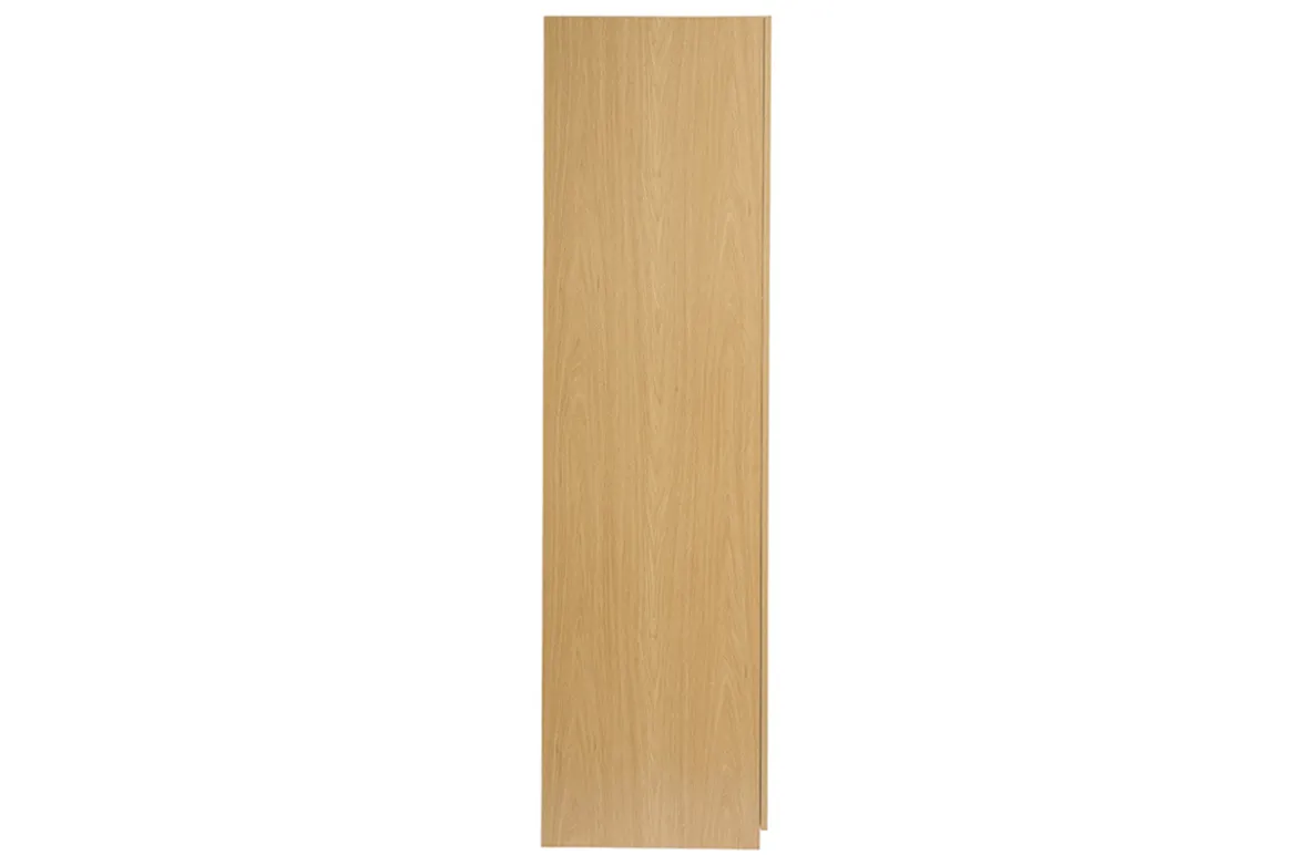 Armoire dressing avec penderie finition bois chêne L90 cm GARENCE