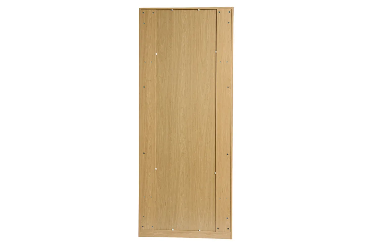 Armoire dressing avec penderie finition bois chêne L90 cm GARENCE