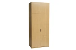 Armoire dressing avec 2 penderies finition bois chêne L90 cm GARENCE