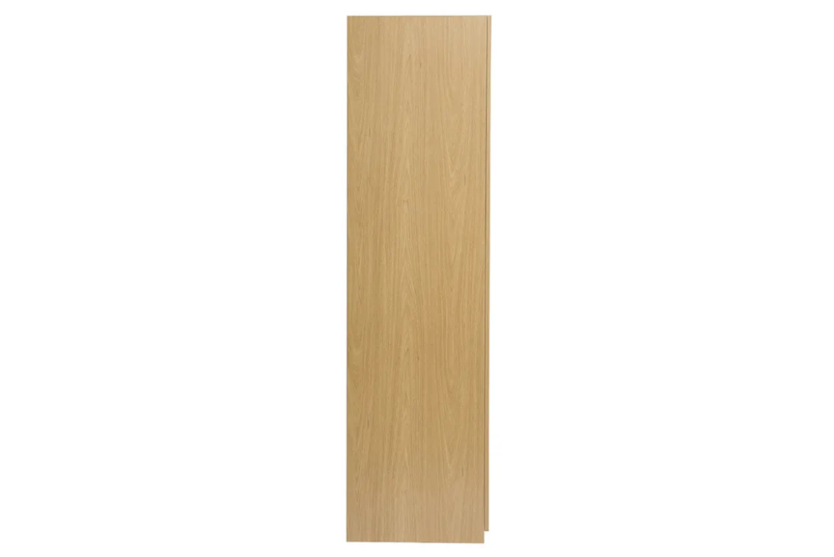 Armoire dressing avec 2 penderies finition bois chêne L90 cm GARENCE