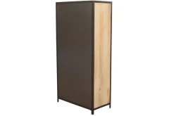 Armoire industrielle en bois massif manguier et métal noir L90 cm INDUSTRIA