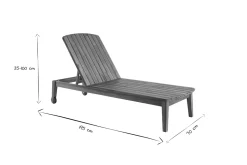 Bain de soleil en bois massif CANOPEE