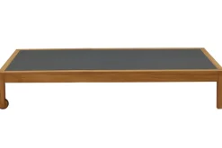 Bains de soleil gris foncé et bois massif (lot de 2) NAVEEN
