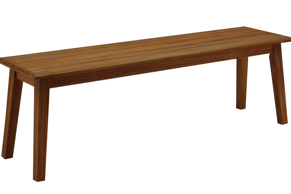Banc de jardin bois massif L145 cm CANOPEE