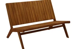Banc de jardin en bois massif 2 places L116 cm TIDAK