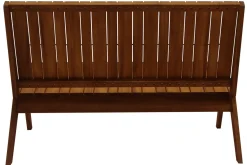 Banc de jardin en bois massif 2 places L116 cm TIDAK