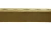 Banc design capitonné en tissu velours bronze et métal noir L96 cm GUESTA