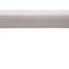 Banc design capitonné en tissu velours taupe et métal noir L96 cm GUESTA