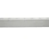 Banc scandinave capitonné en tissu effet velours texturé gris clair et bois clair L130 cm GUESTA