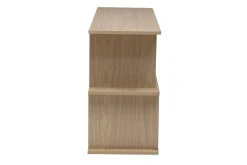 Bibliothèque basse avec rangements finition bois clair chêne L140 cm JANICE