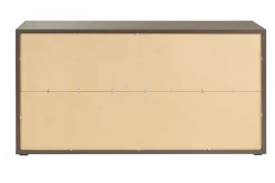 Bibliothèque basse finition bois foncé noyer L140 cm EPURE
