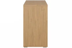 Bibliothèque basse finition bois clair chêne L140 cm EPURE