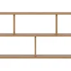 Bibliothèque basse ouverte design finition bois clair chêne L167.5 cm MUSSO