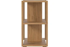 Bibliothèque basse ouverte design finition bois clair chêne L167.5 cm MUSSO