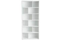 Bibliothèque design bois blanc L92 cm EPURE