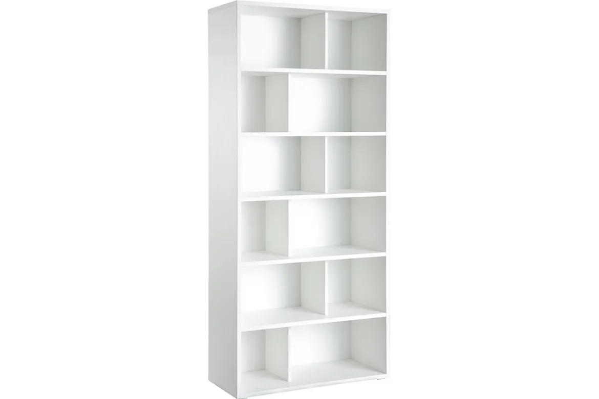 Bibliothèque design bois blanc L92 cm EPURE