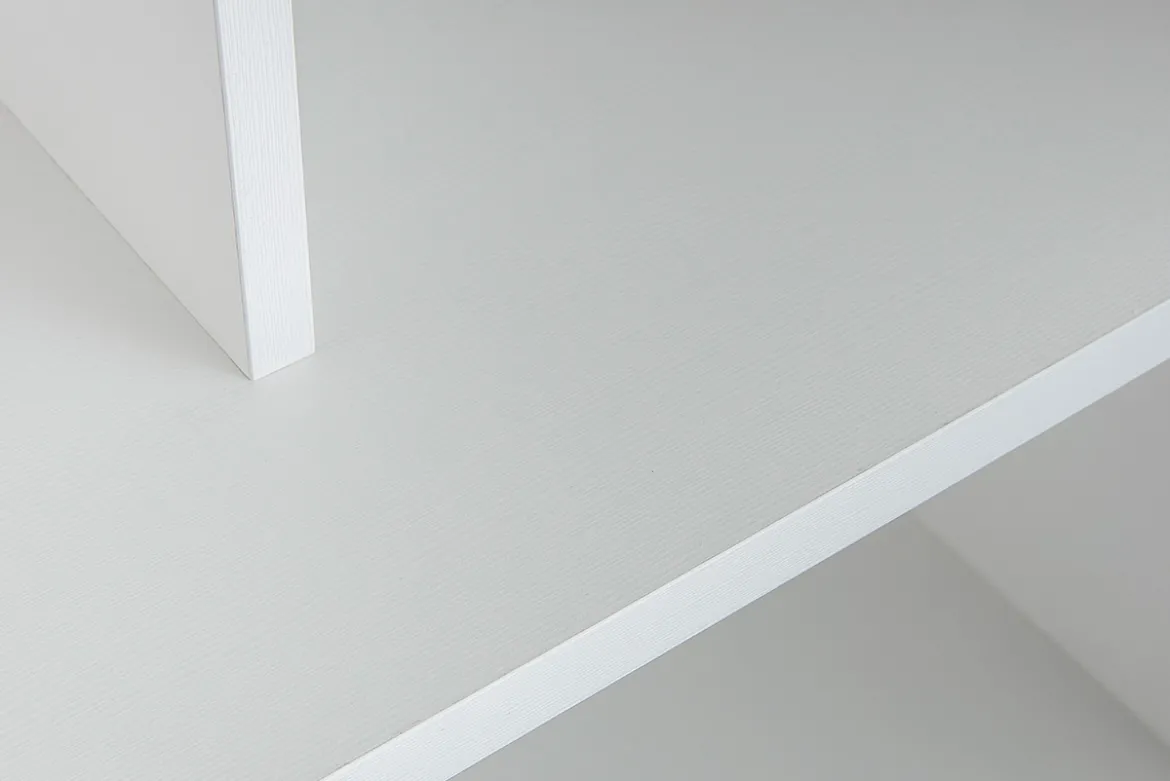 Bibliothèque design bois blanc L92 cm EPURE