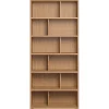 Bibliothèque design finition bois clair chêne L92 cm EPURE
