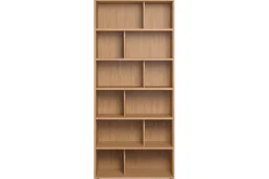 Bibliothèque design finition bois clair chêne L92 cm EPURE