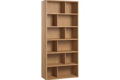 Bibliothèque design finition bois clair chêne L92 cm EPURE