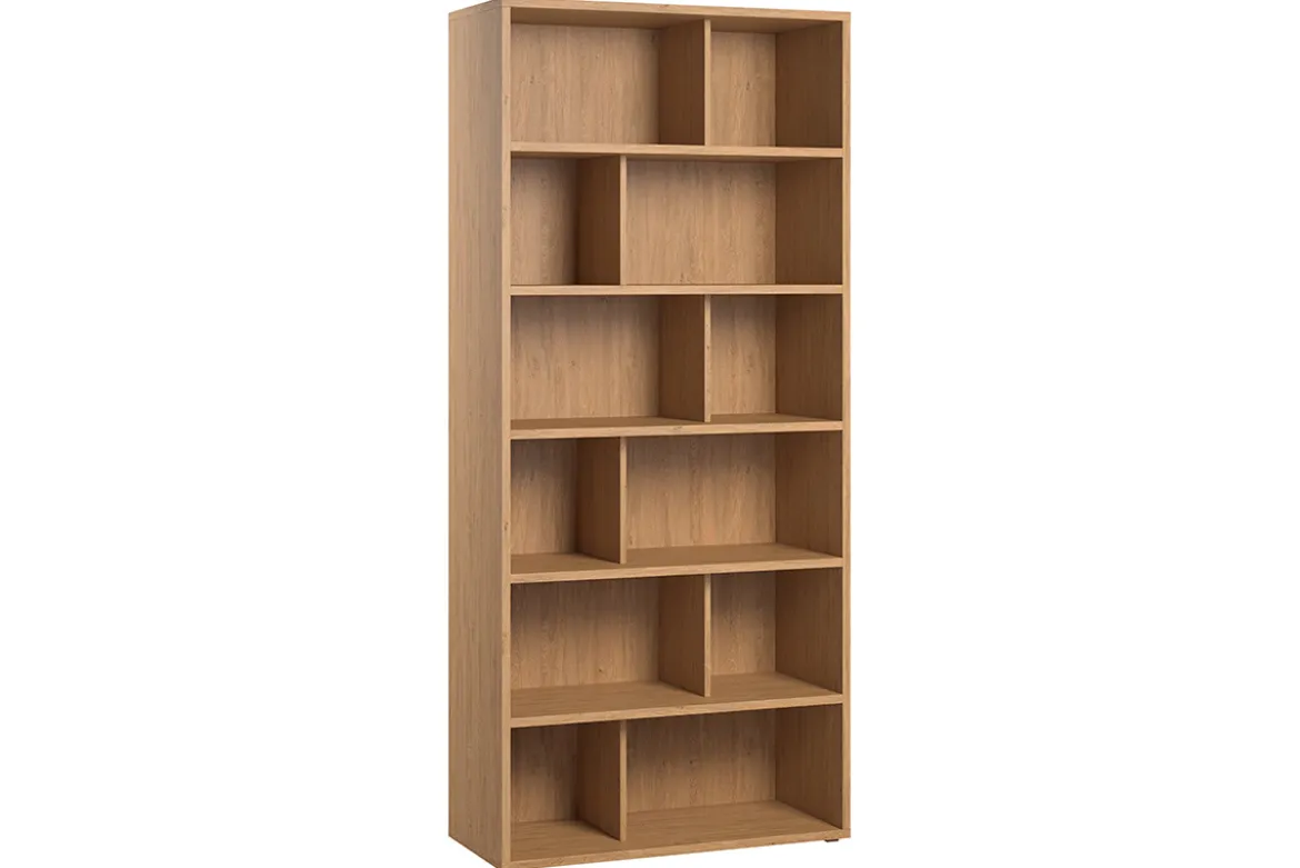 Bibliothèque design finition bois clair chêne L92 cm EPURE