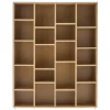 Bibliothèque design finition bois clair chêne L149 cm RYTHM