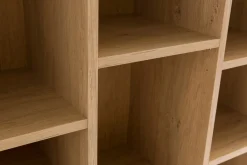 Bibliothèque design finition bois clair chêne L149 cm RYTHM