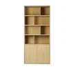 Bibliothèque finition bois clair chêne L92 cm NAGANO