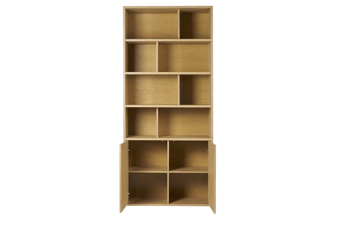 Bibliothèque finition bois clair chêne L92 cm NAGANO