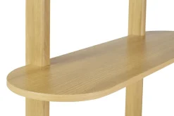 Bibliothèque finition bois clair chêne avec rangement 2 portes coulissantes L90 cm EPIC