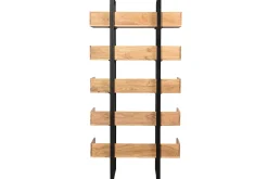 Bibliothèque industrielle en bois massif et métal noir L90 cm TAO