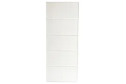 Bibliothèque modulable blanche et finition bois clair chêne L85 cm JAZZ