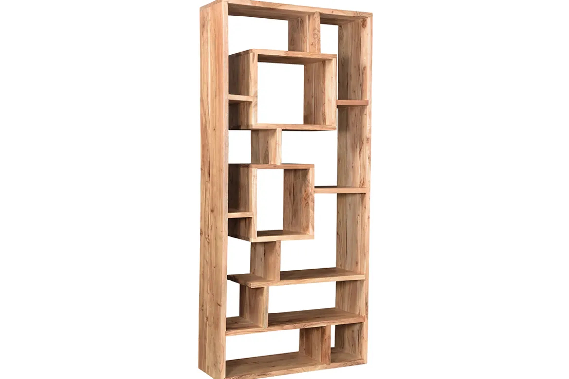 Bibliothèque ouverte design en bois massif L80 cm CHAPMAN