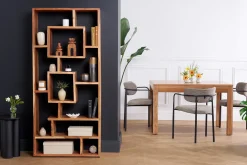 Bibliothèque ouverte design en bois massif L80 cm CHAPMAN