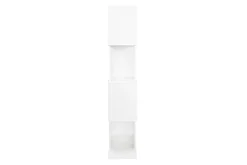 Bibliothèque ouverte séparateur design blanc laqué brillant L139 cm COMO