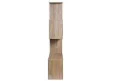Bibliothèque ouverte séparateur design finition bois clair chêne L139 cm COMO