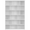 Bibliothèque scandinave blanc mat L140 cm EPURE