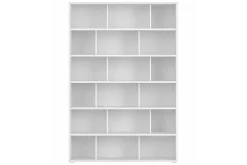 Bibliothèque scandinave blanc mat L140 cm EPURE