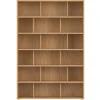 Bibliothèque scandinave finition bois clair chêne L140 cm EPURE