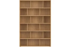 Bibliothèque scandinave finition bois clair chêne L140 cm EPURE
