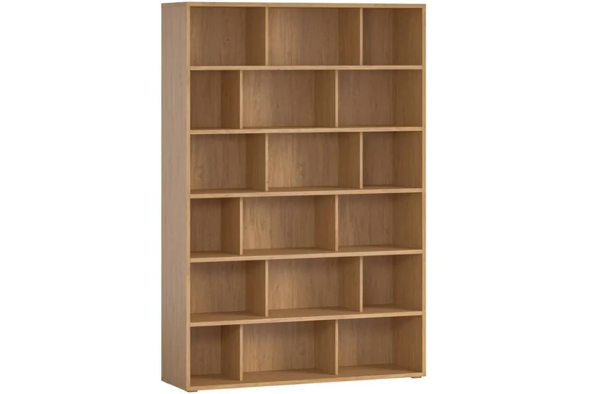 Bibliothèque scandinave finition bois clair chêne L140 cm EPURE