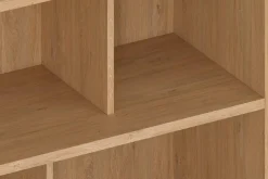Bibliothèque scandinave finition bois clair chêne L140 cm EPURE