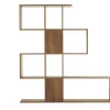 Bibliothèque séparateur design finition bois noyer L139 cm COMO