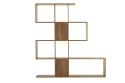 Bibliothèque séparateur design finition bois noyer L139 cm COMO