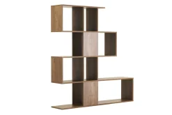 Bibliothèque séparateur design finition bois noyer L139 cm COMO