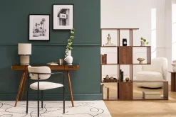 Bibliothèque séparateur design finition bois noyer L139 cm COMO